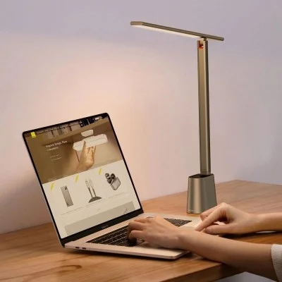 Baseus Smart Eye Series Rechargable Folding Reading Desk Lamp (Smart Light ) - Dark Gray